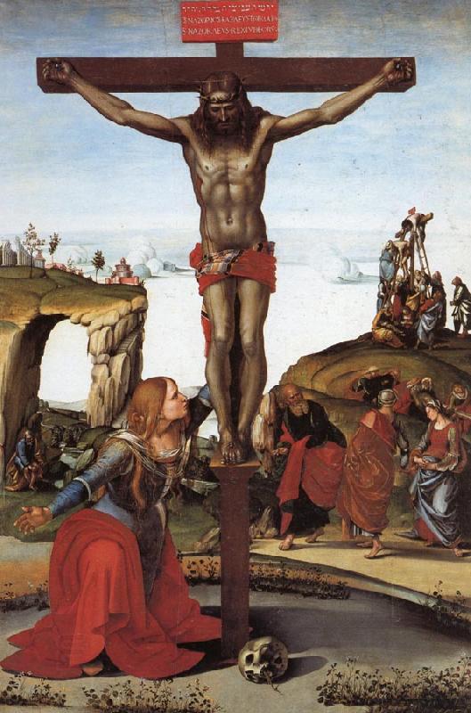 Luca Signorelli The Crucifixion with St.Mary Magdalen China oil painting art